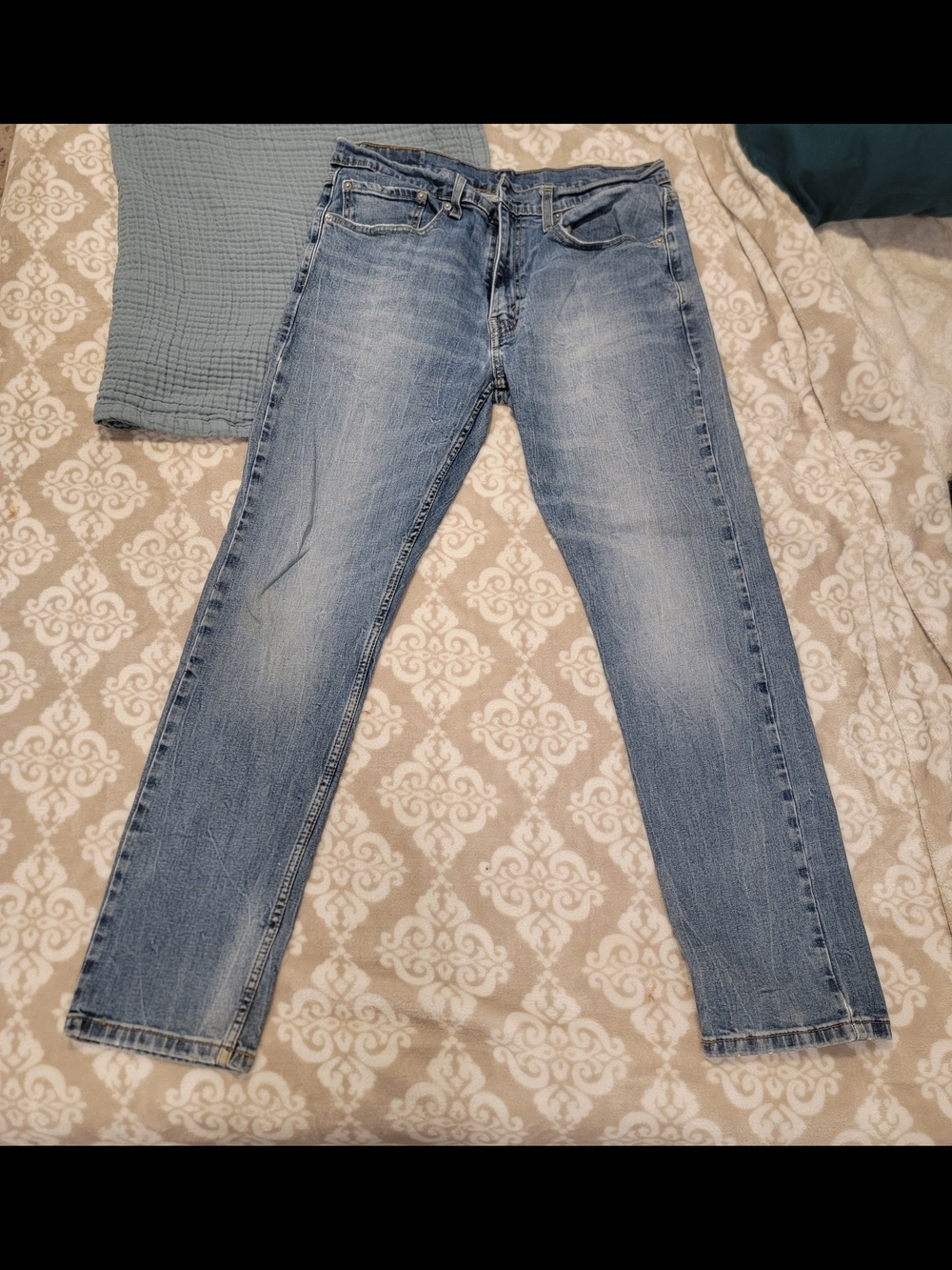 Men's 502 Light Blue Straight Fit Jeans